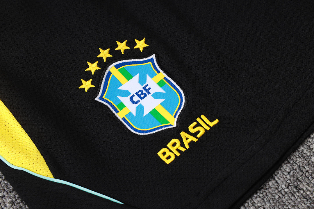 Kit Football Brésil Ensemble Training Noir Jaune