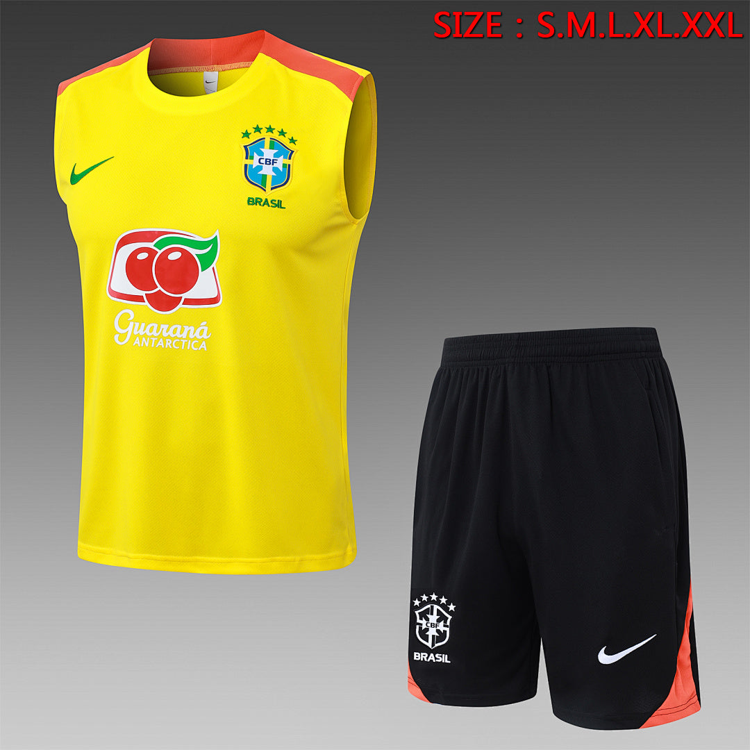 Kit Football Brésil Ensemble Training Sans Manches 2025/26