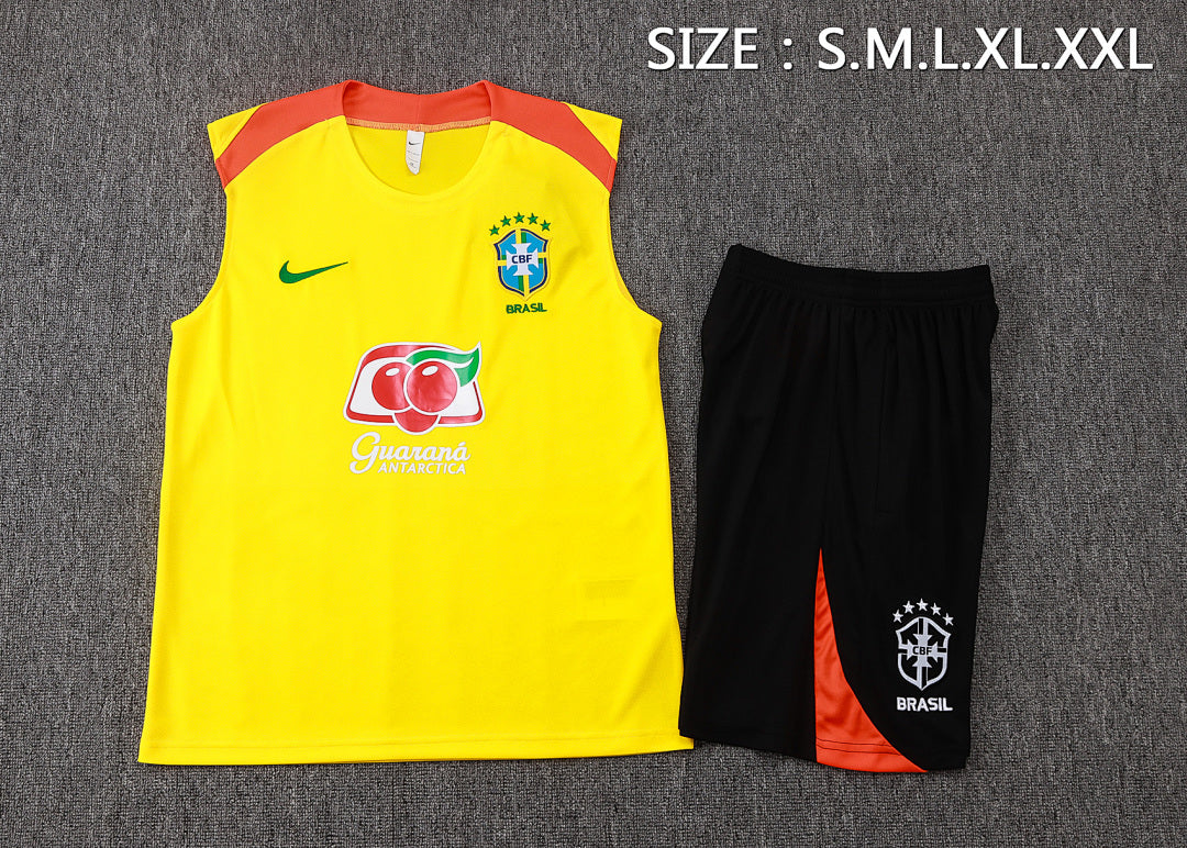 Kit Football Brésil Ensemble Training Sans Manches 2025/26