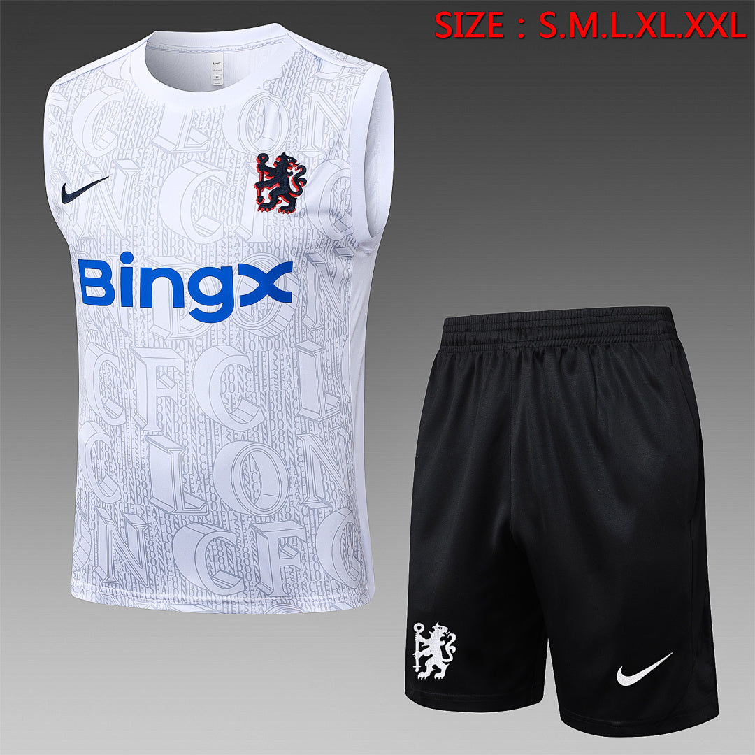 Kit Football Chelsea Ensemble Training Sans Manches 2025/26