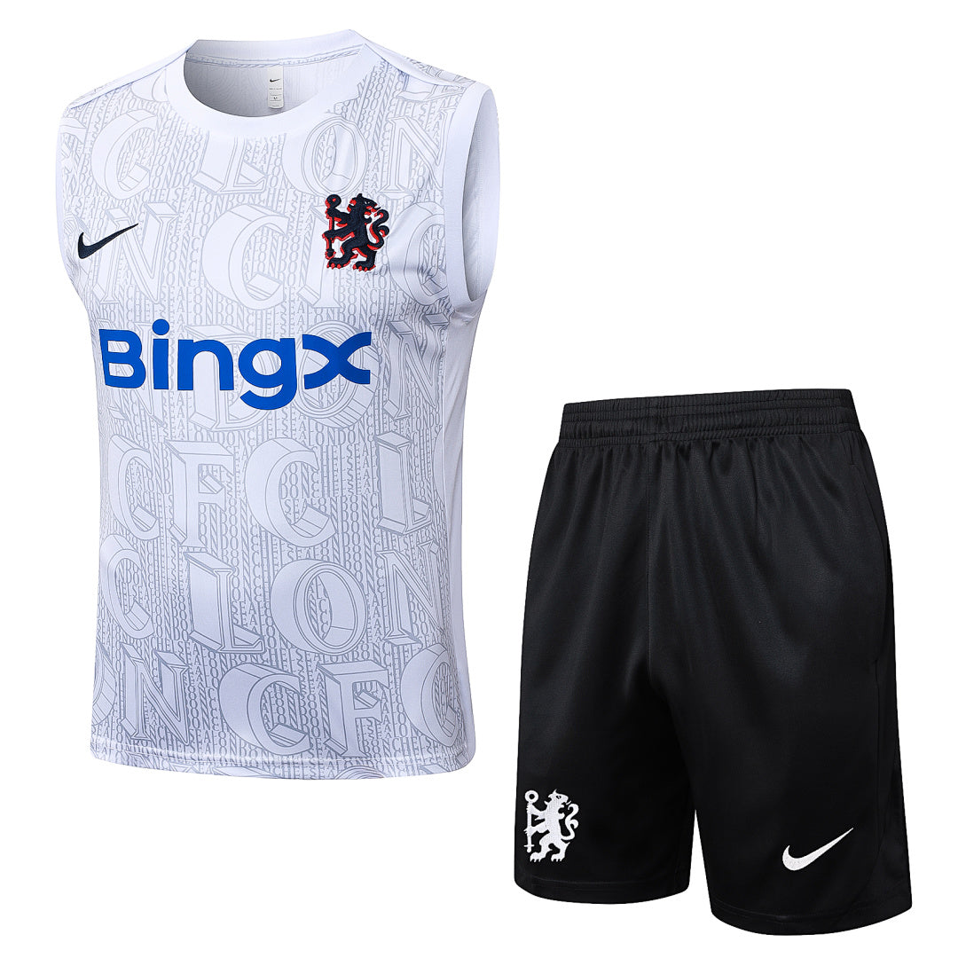 Kit Football Chelsea Ensemble Training Sans Manches 2025/26