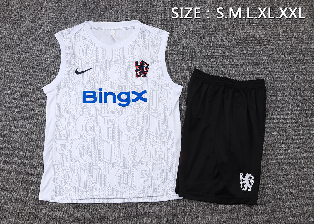 Kit Football Chelsea Ensemble Training Sans Manches 2025/26