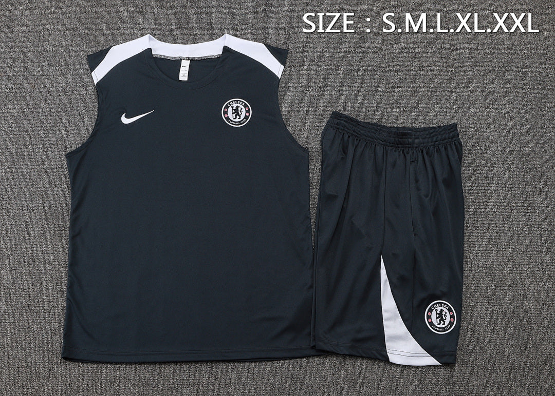Kit Football Chelsea Ensemble Training Sans Manches 2025/26
