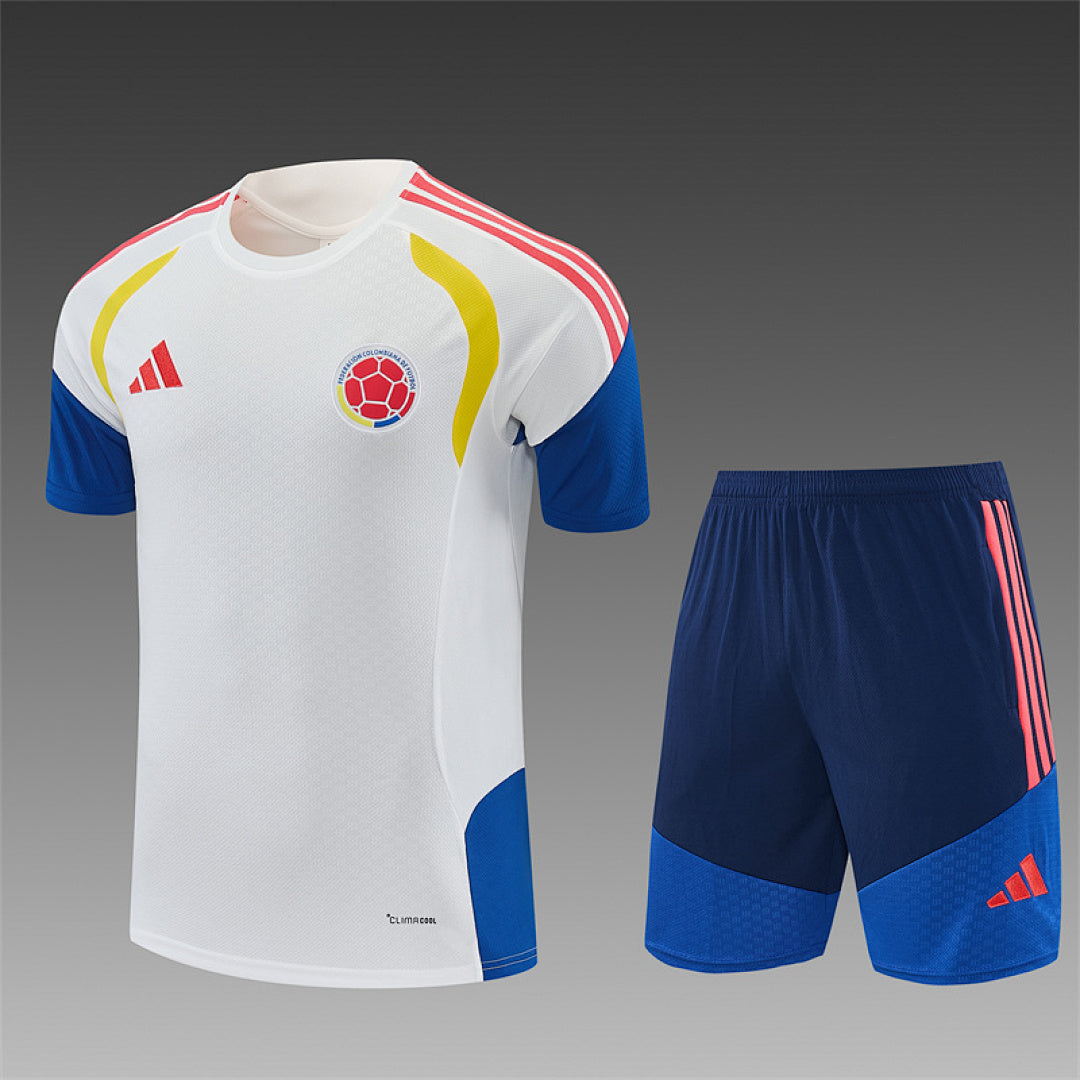 Kit football Colombie ensemble training 2026/27 Blanc - Adulte