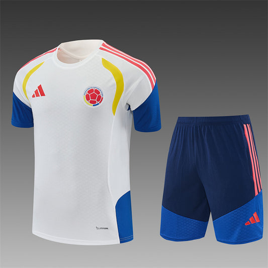 Kit football Colombie ensemble training 2026/27 Blanc - Adulte