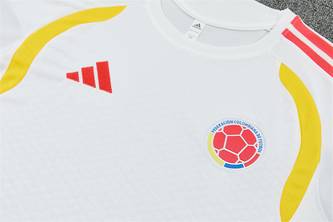 Kit football Colombie ensemble training 2026/27 Blanc - Adulte