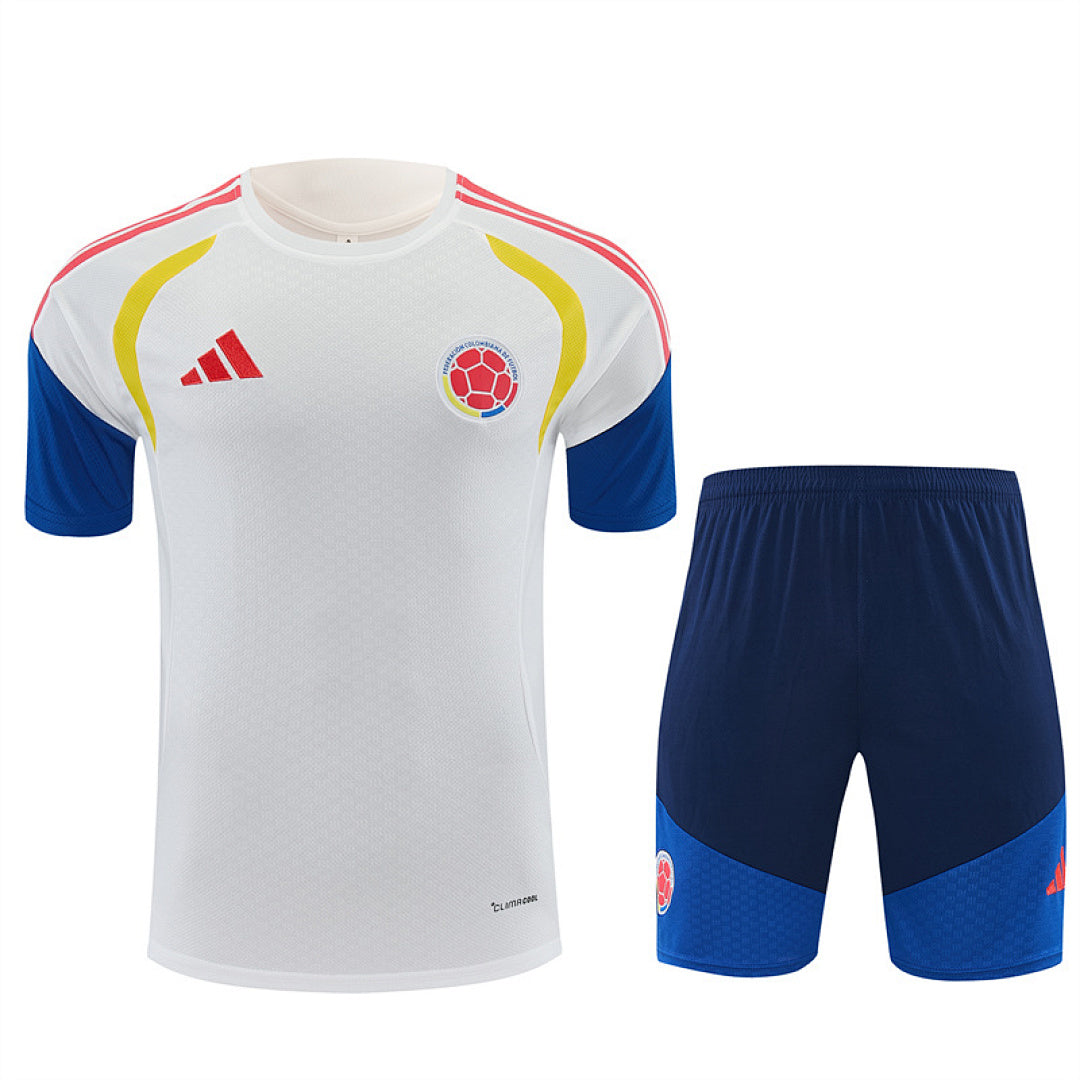 Kit football Colombie ensemble training 2026/27 Blanc - Adulte