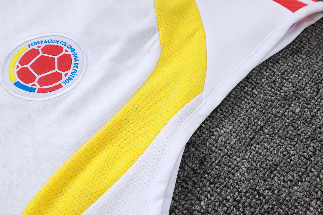 Kit Football Colombie Ensemble Training Blanc