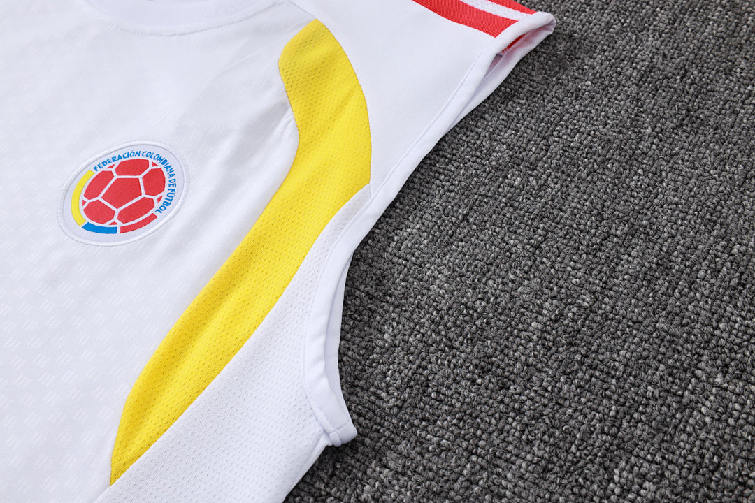 Kit Football Colombie Ensemble Training Blanc