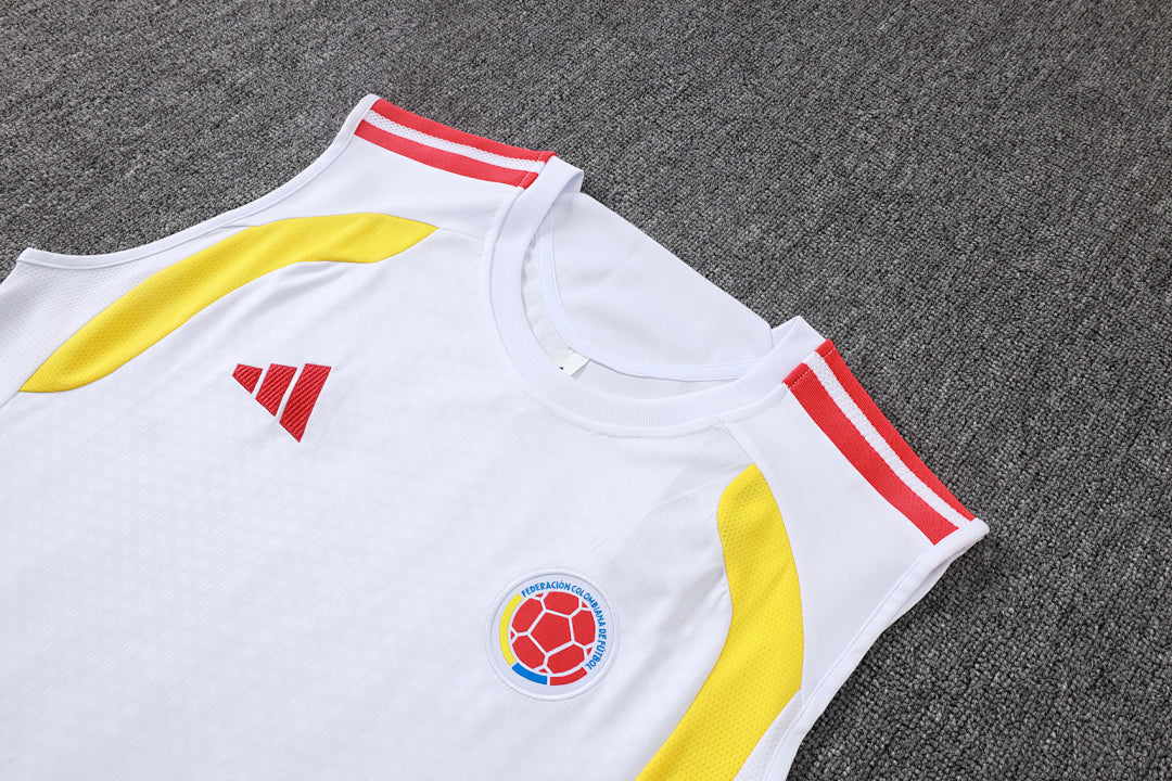 Kit Football Colombie Ensemble Training Blanc