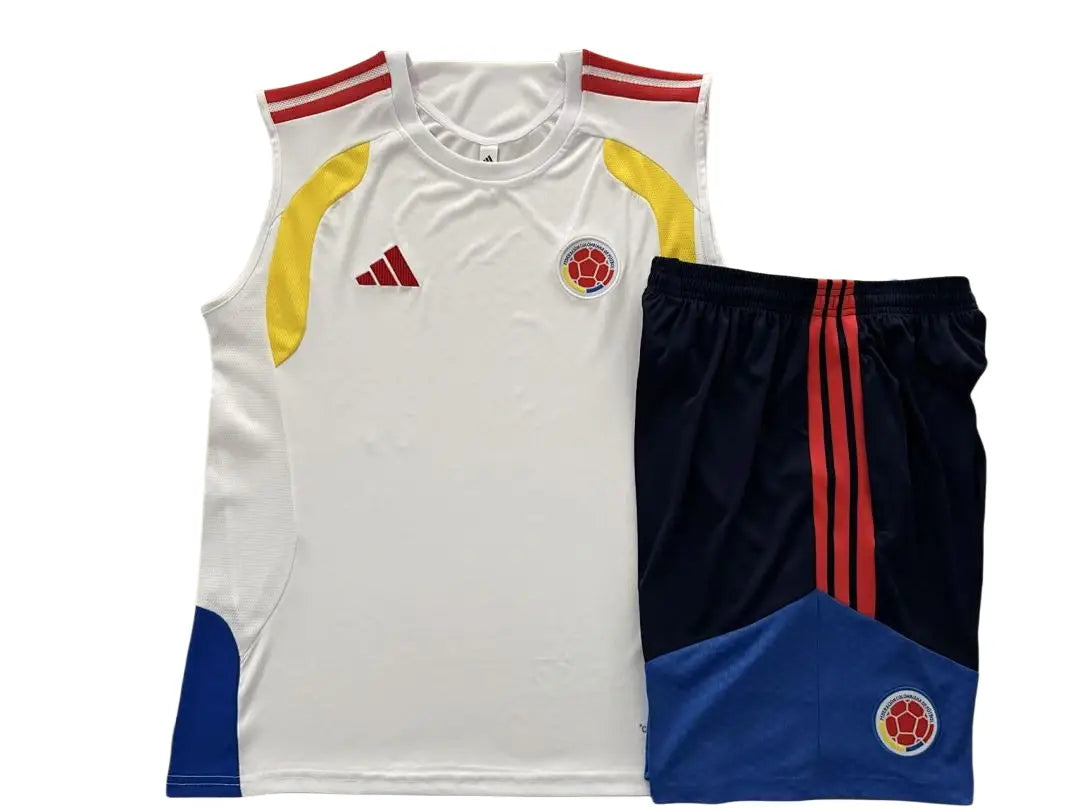 Kit Football Colombie Ensemble Training Blanc