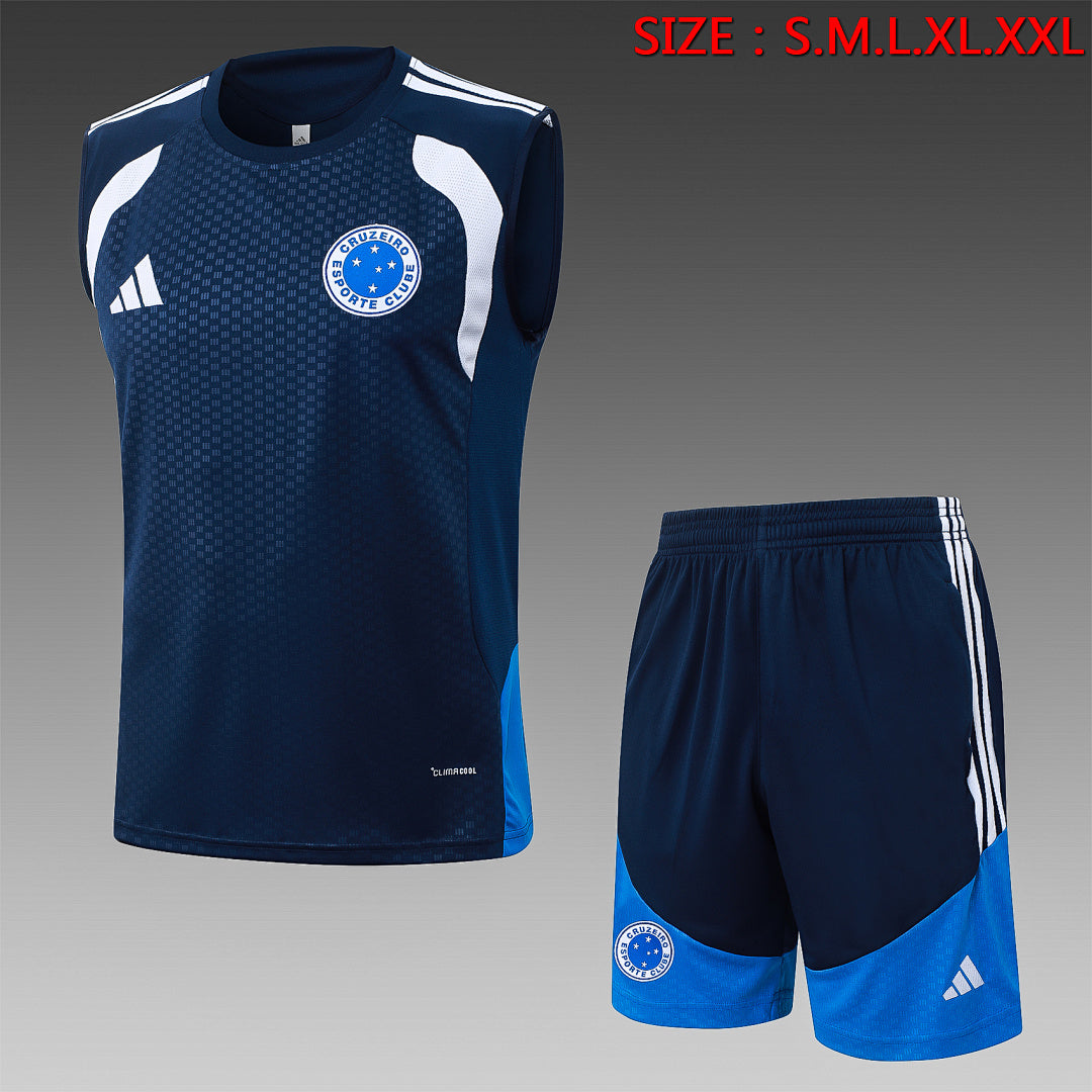 Kit Football Cruzeiro Ensemble Training Sans Manches