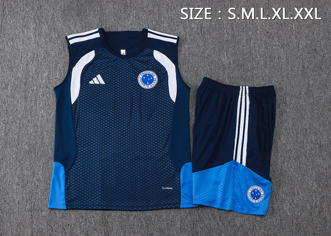 Kit Football Cruzeiro Ensemble Training Sans Manches
