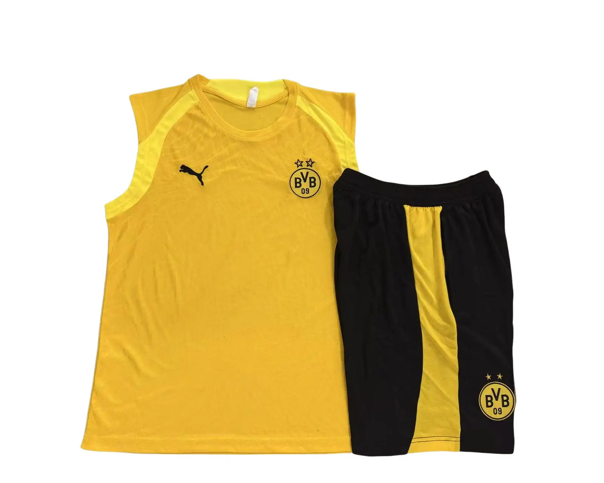 Kit Football Dortmund Ensemble Training Débardeur Jaune