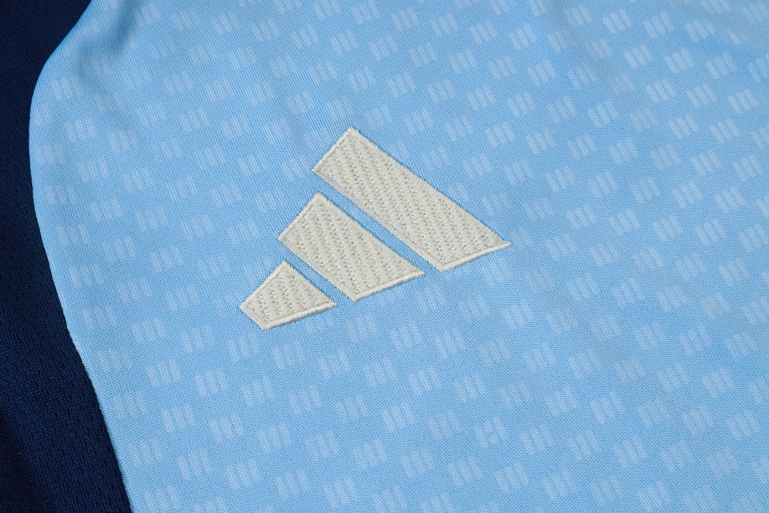 Kit Football Ensemble Training Sans Manches Bleu Clair