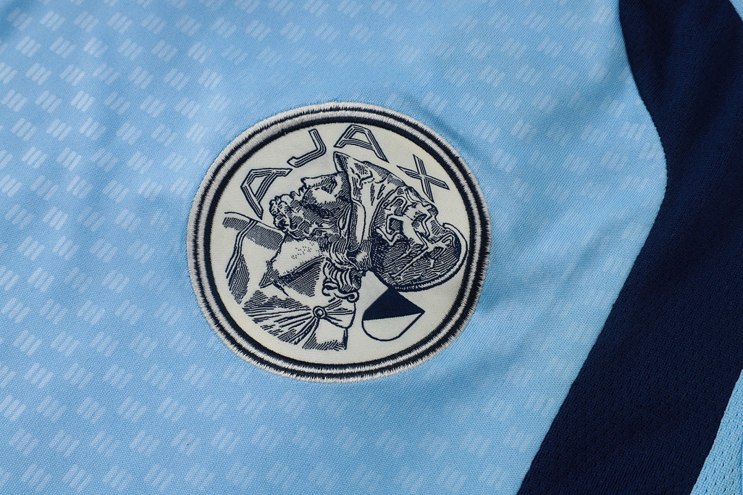 Kit Football Ensemble Training Sans Manches Bleu Clair