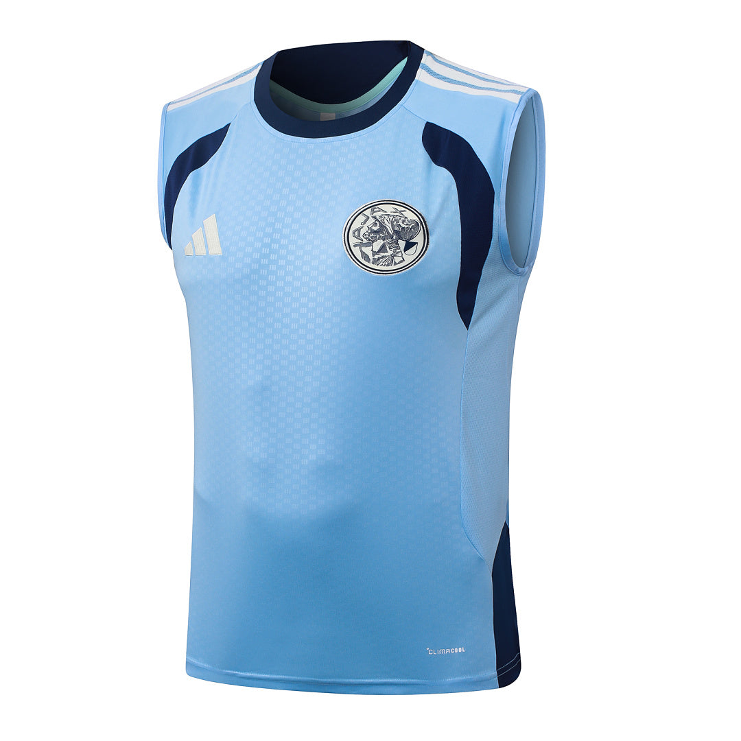 Kit Football Ensemble Training Sans Manches Bleu Clair