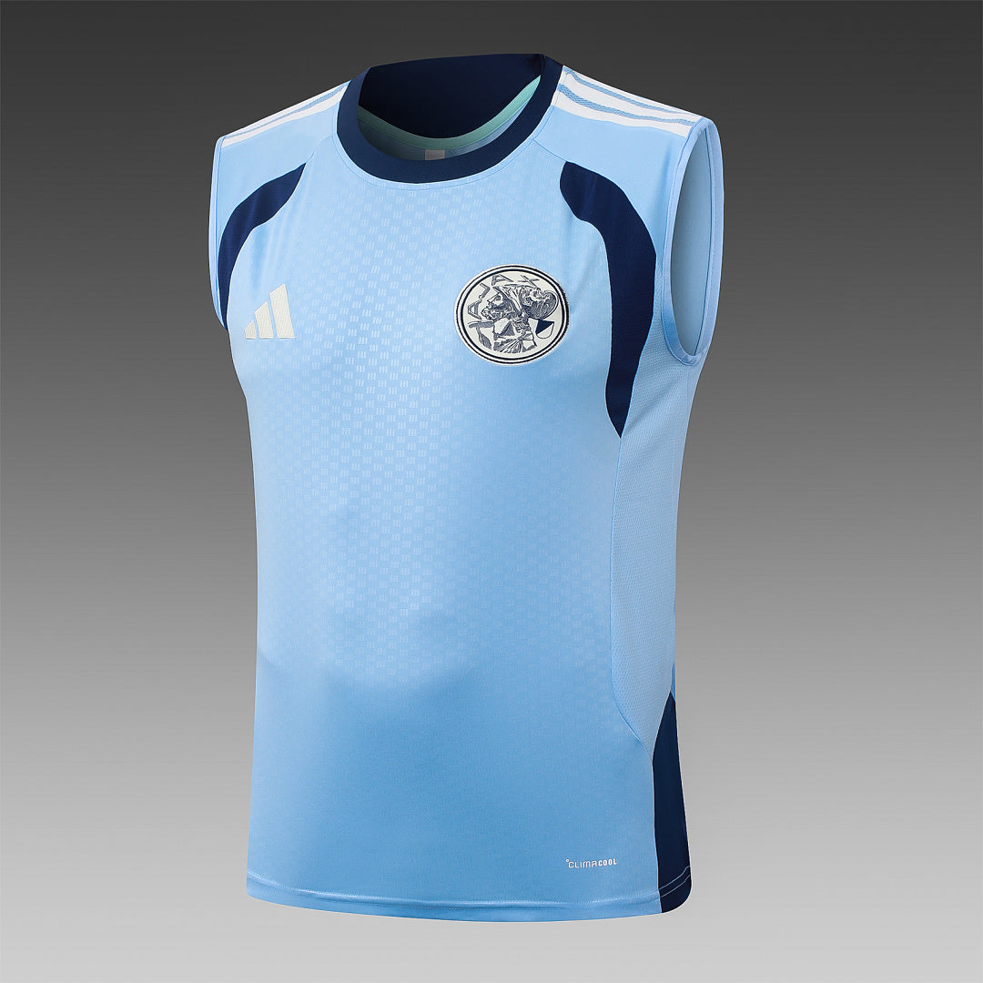 Kit Football Ensemble Training Sans Manches Bleu Clair