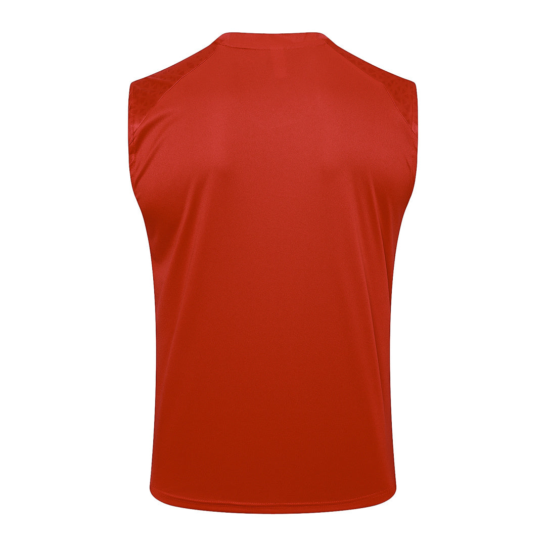 Kit Football Ensemble Training Sans Manches Rouge D929#