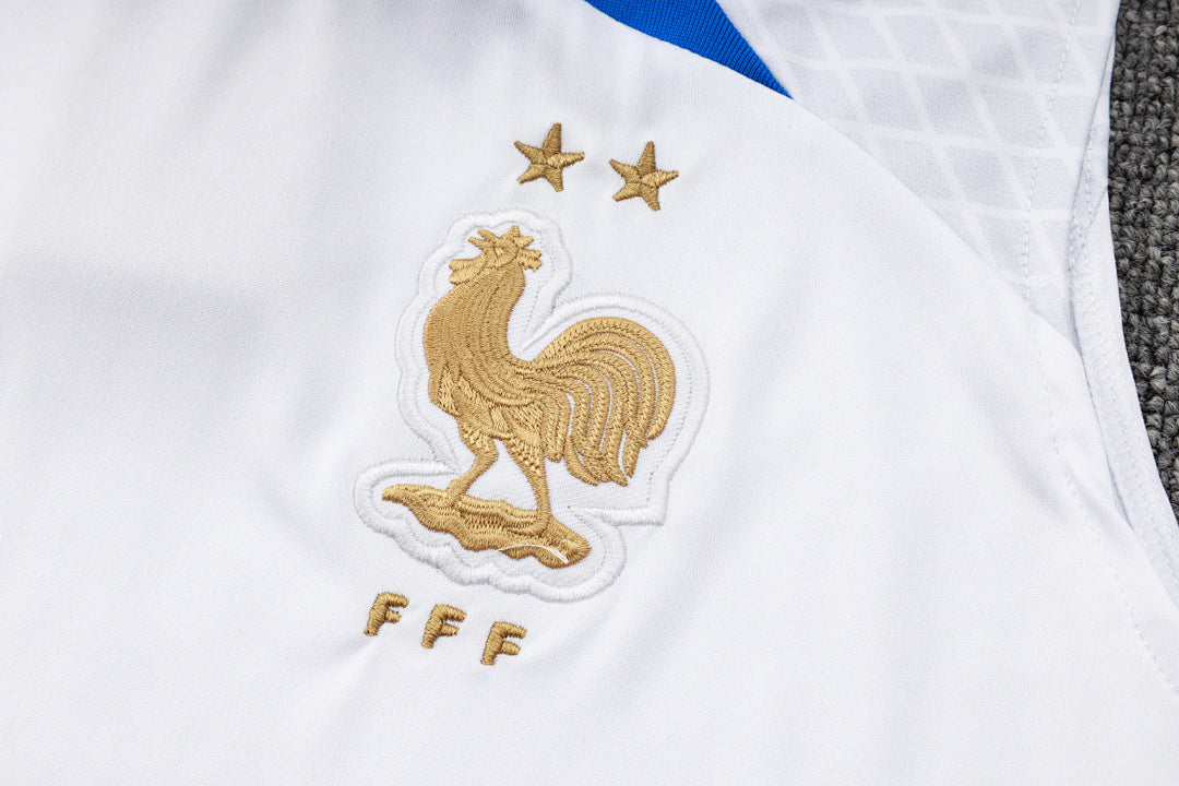 Kit Football France Ensemble Training Débardeur Blanc 2023/24