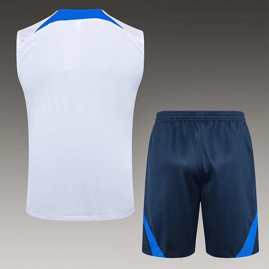 Kit Football France Ensemble Training Débardeur Blanc 2023/24