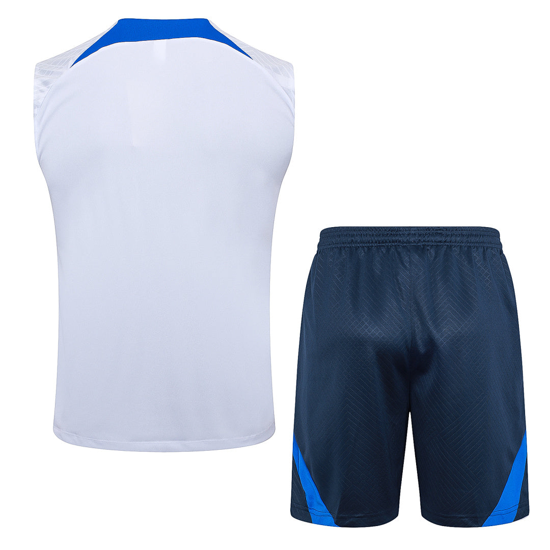 Kit Football France Ensemble Training Débardeur Blanc 2023/24