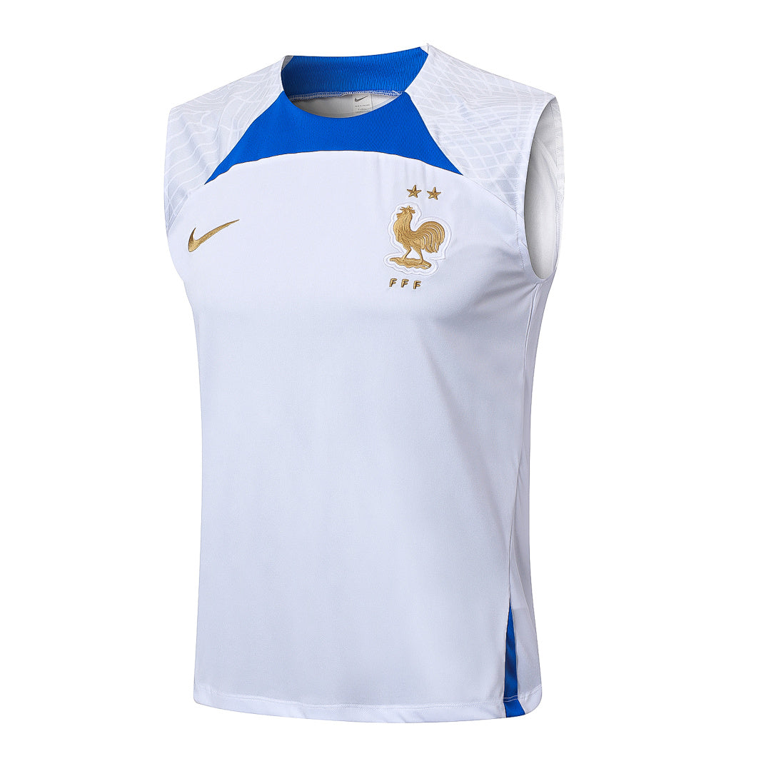 Kit Football France Ensemble Training Débardeur Blanc 2023/24