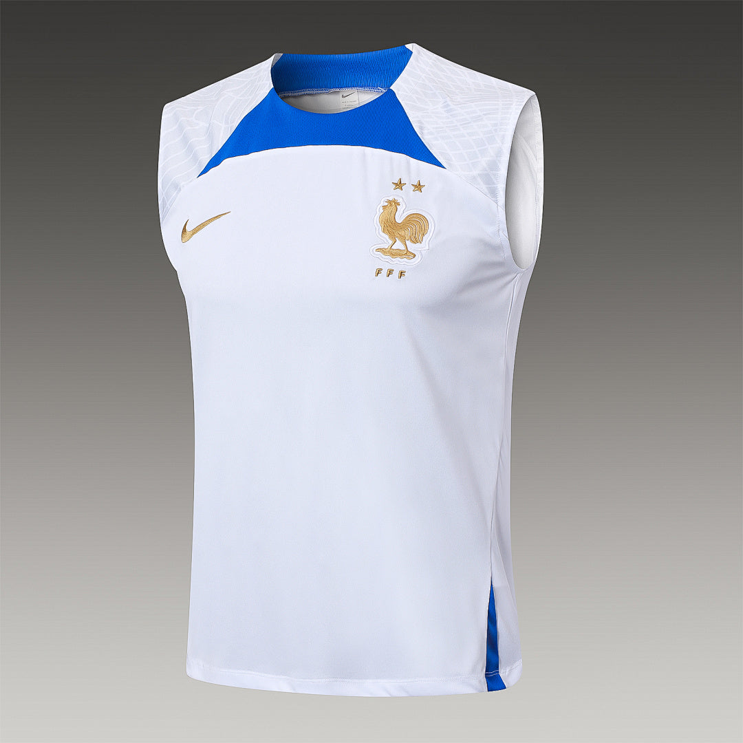 Kit Football France Ensemble Training Débardeur Blanc 2023/24