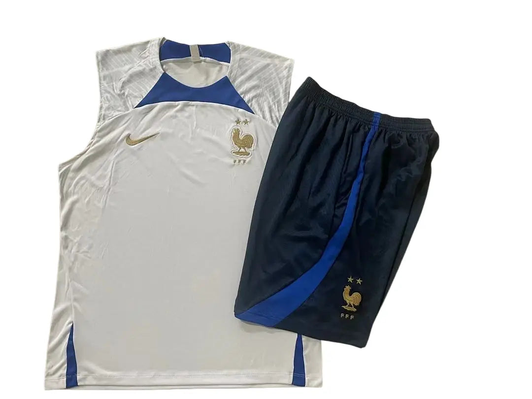 Kit Football France Ensemble Training Débardeur Blanc 2023/24