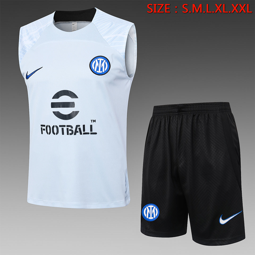 Kit Football Inter Milan Ensemble Training Sans Manches 2023/24