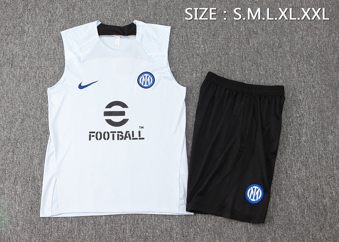 Kit Football Inter Milan Ensemble Training Sans Manches 2023/24