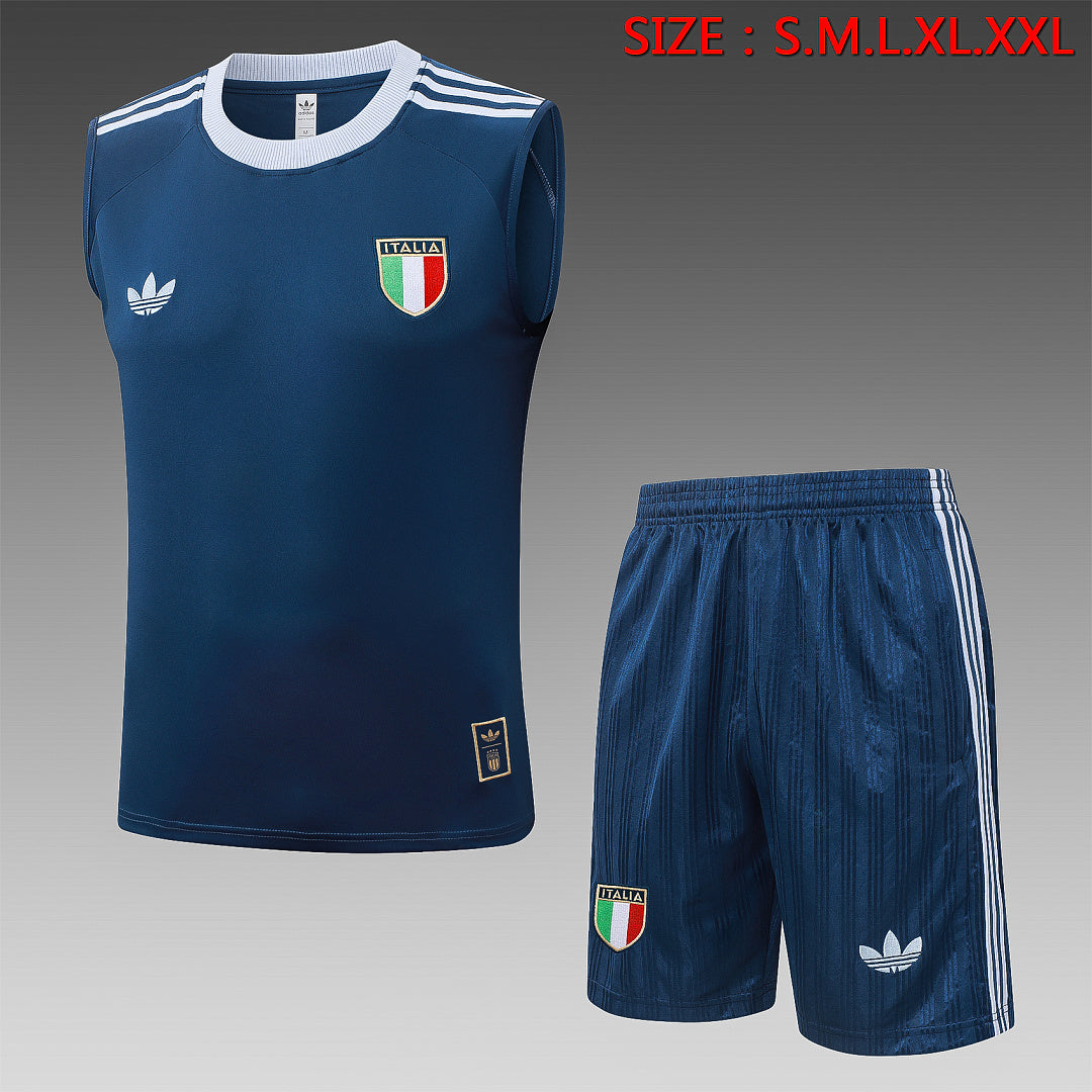 Kit Football Italie Ensemble Training Sans Manches 2026/27