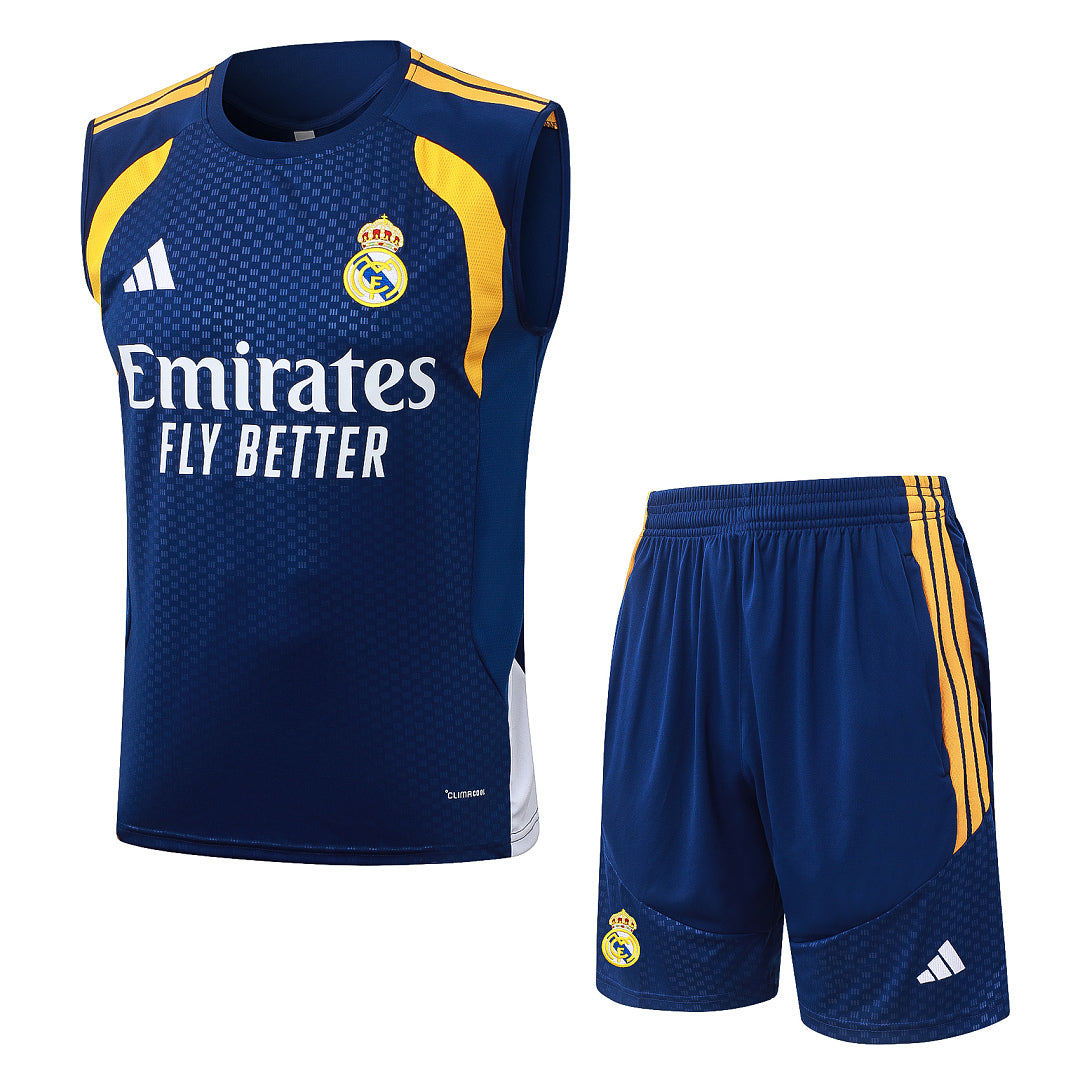 Kit Football Madrid Ensemble Training Bleu Roi