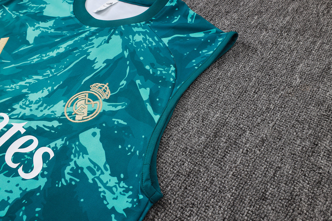 Kit Football Madrid Ensemble Training Débardeur Vert Foncé 2026/27