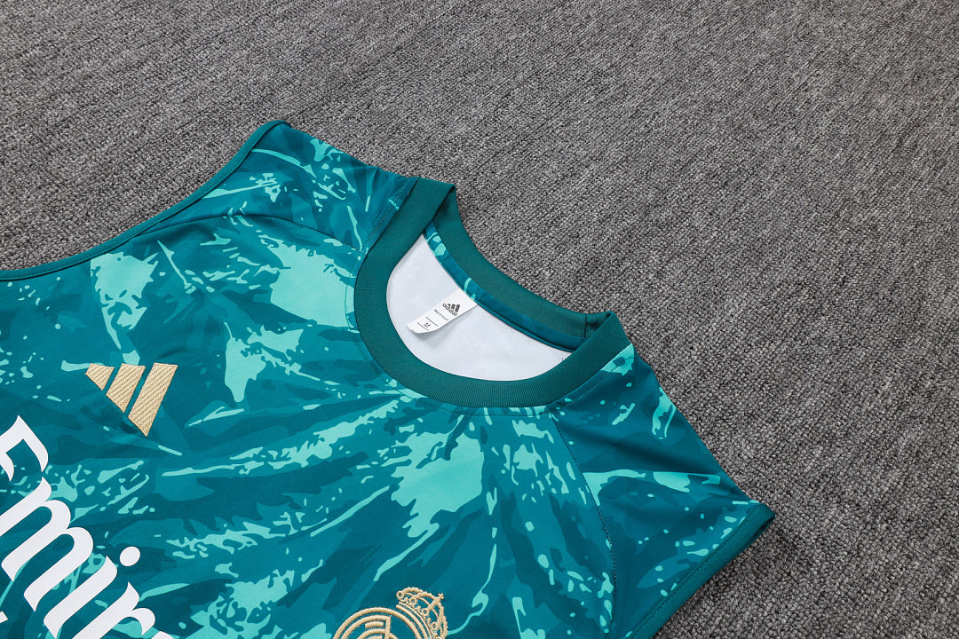 Kit Football Madrid Ensemble Training Débardeur Vert Foncé 2026/27