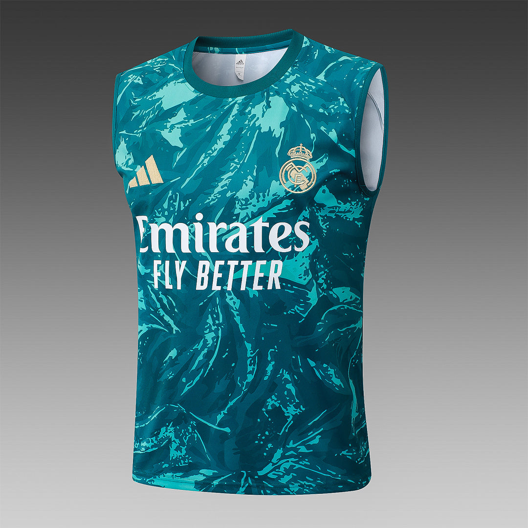 Kit Football Madrid Ensemble Training Débardeur Vert Foncé 2026/27