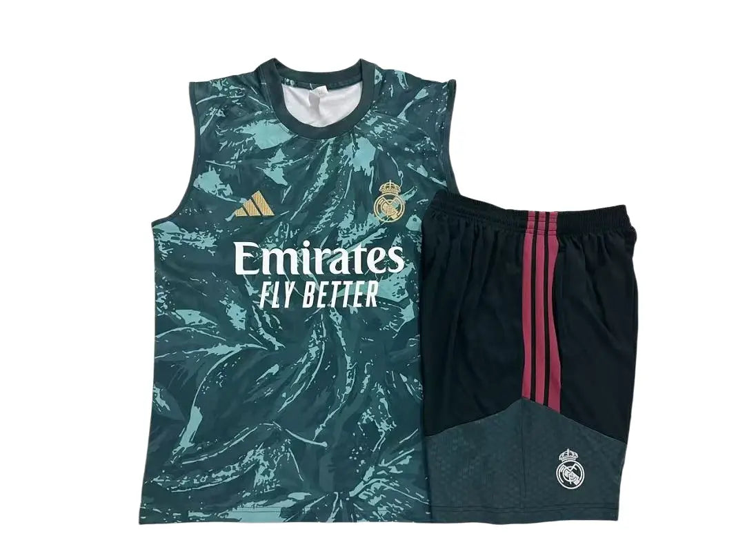 Kit Football Madrid Ensemble Training Débardeur Vert Foncé 2026/27