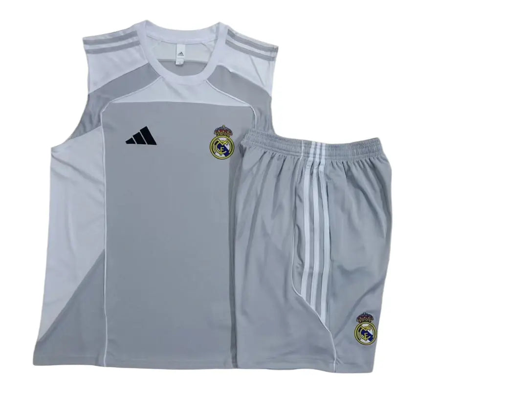 Kit Football Madrid Ensemble Training Sans Manches 2025/26