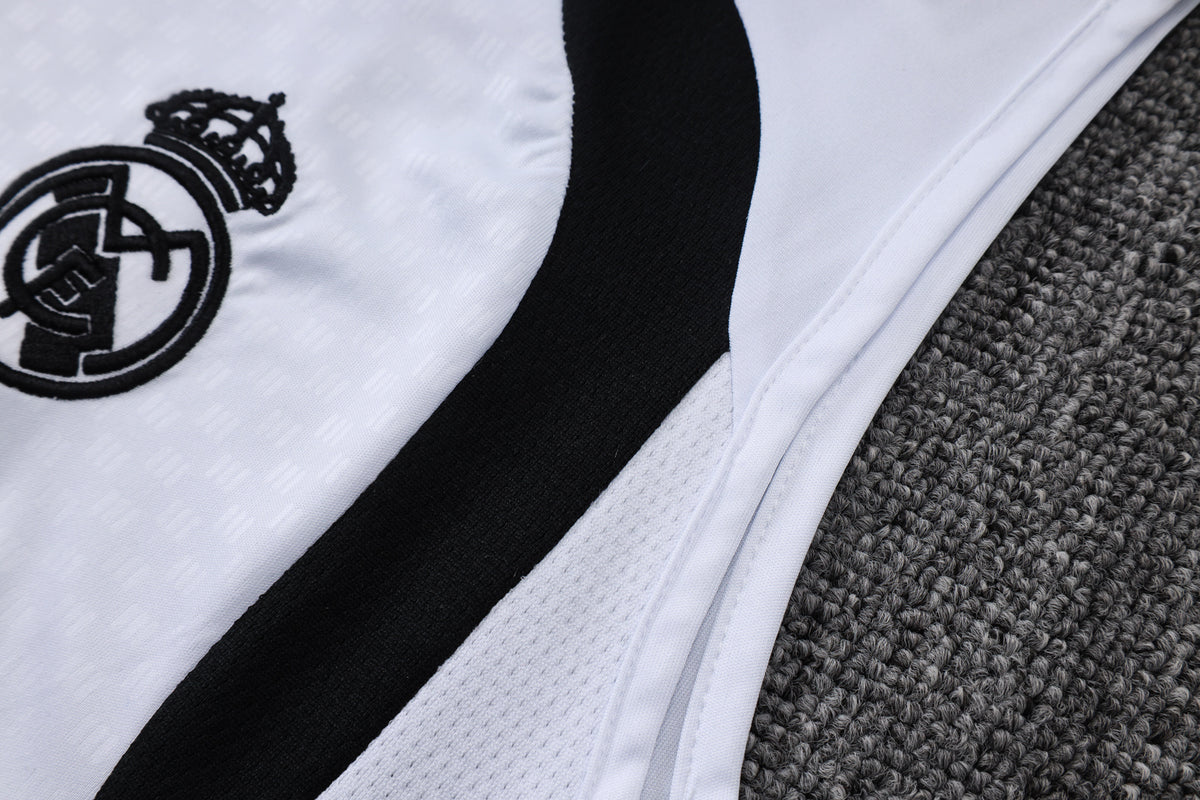 Kit Football Madrid Ensemble Training Sans Manches Blanc 2026/27