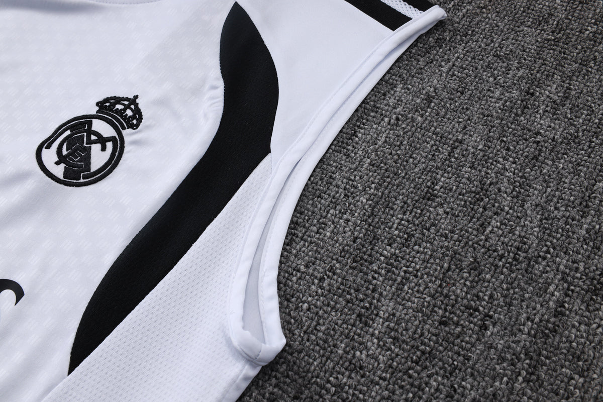Kit Football Madrid Ensemble Training Sans Manches Blanc 2026/27