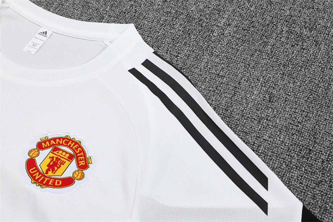 Kit football Manchester ensemble training 2025/26 Blanc - Adult