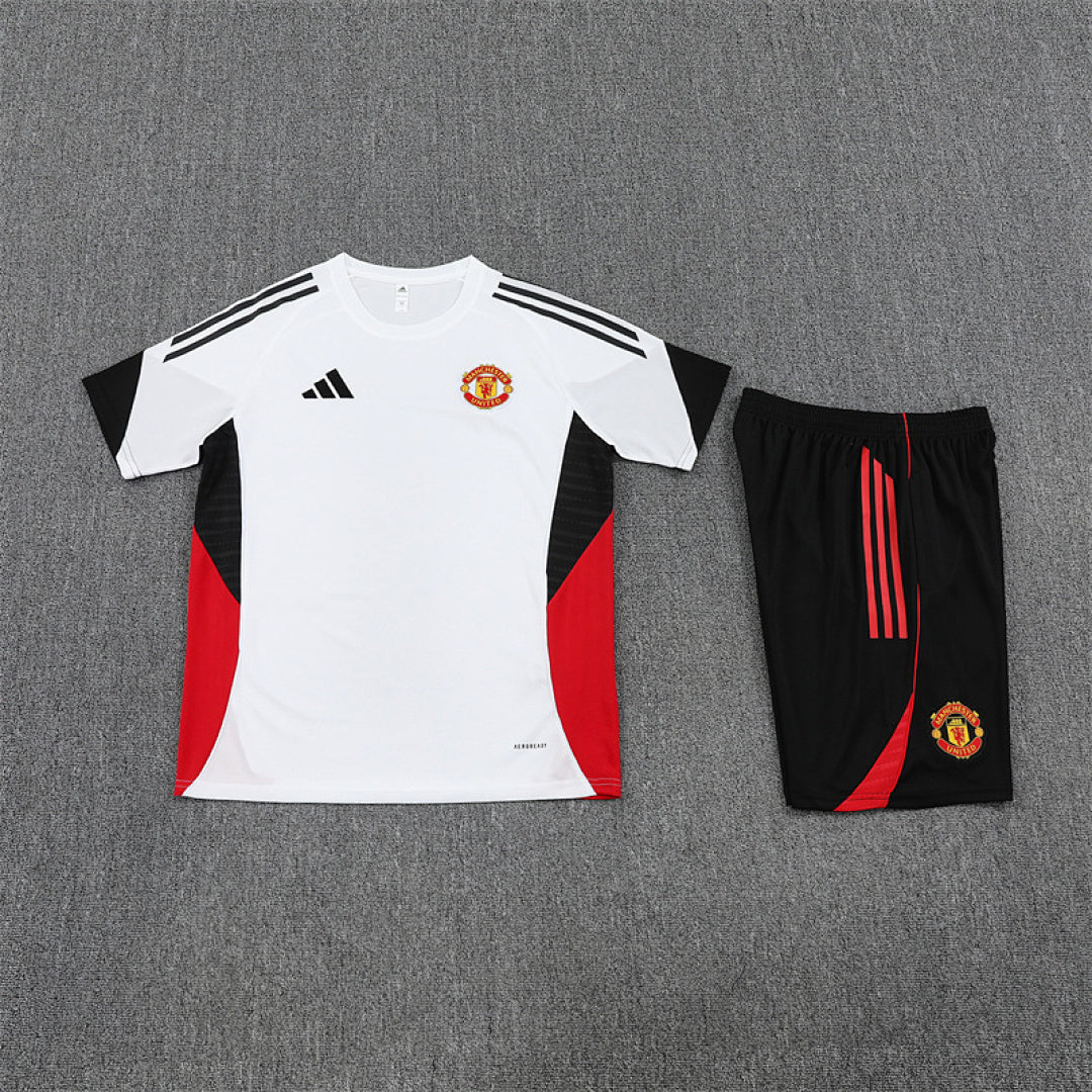 Kit football Manchester ensemble training 2025/26 Blanc - Adult