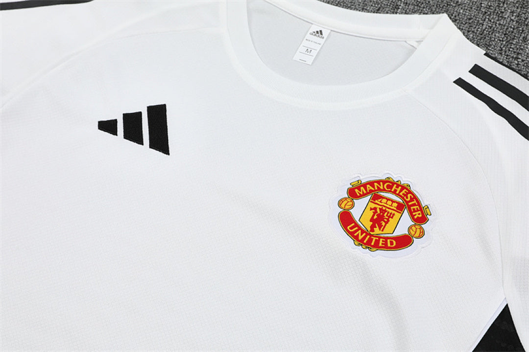 Kit football Manchester ensemble training 2025/26 Blanc - Adult