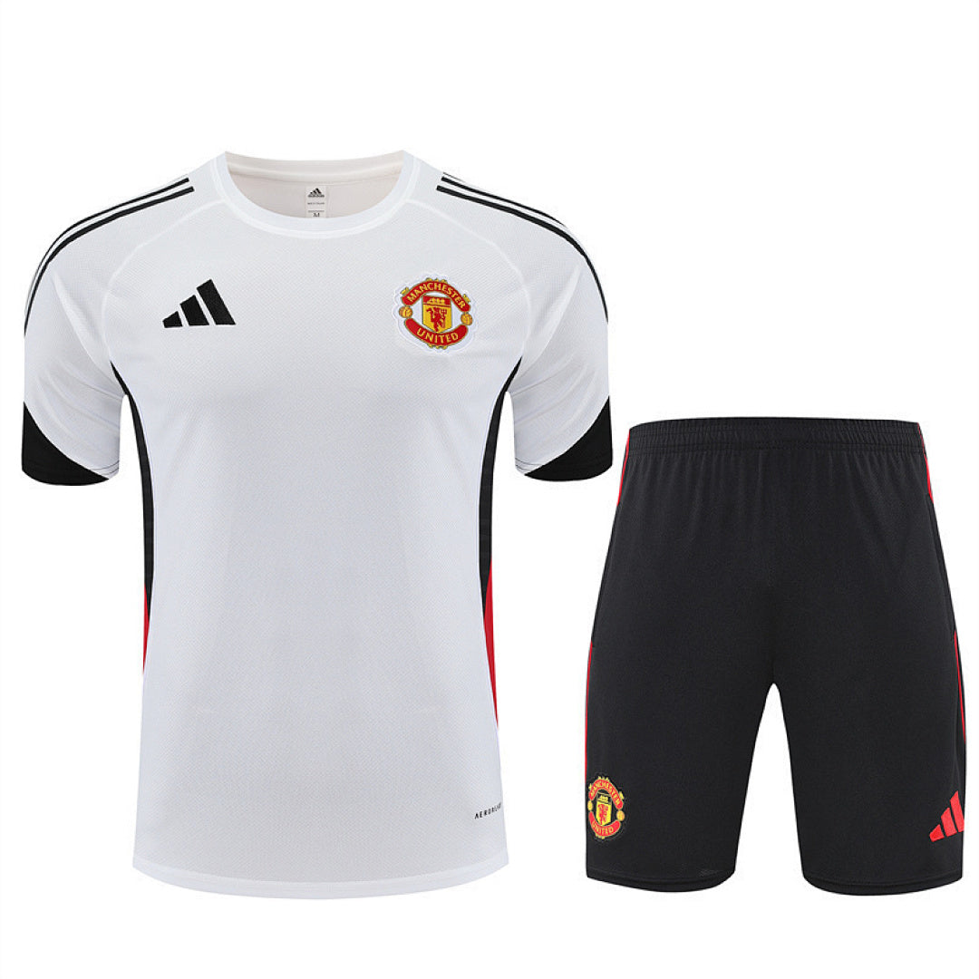 Kit football Manchester ensemble training 2025/26 Blanc - Adult
