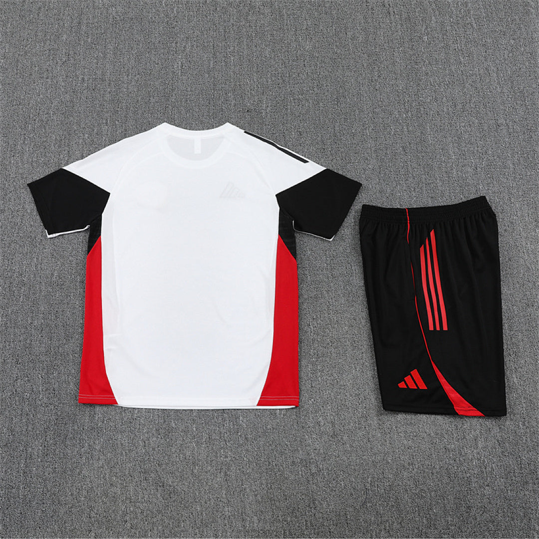 Kit football Manchester ensemble training 2025/26 Blanc - Adult