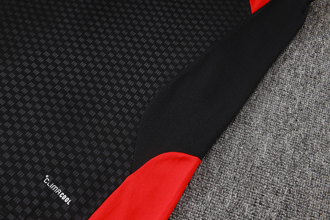 Kit Football Manchester Ensemble Training Sans Manches Noir