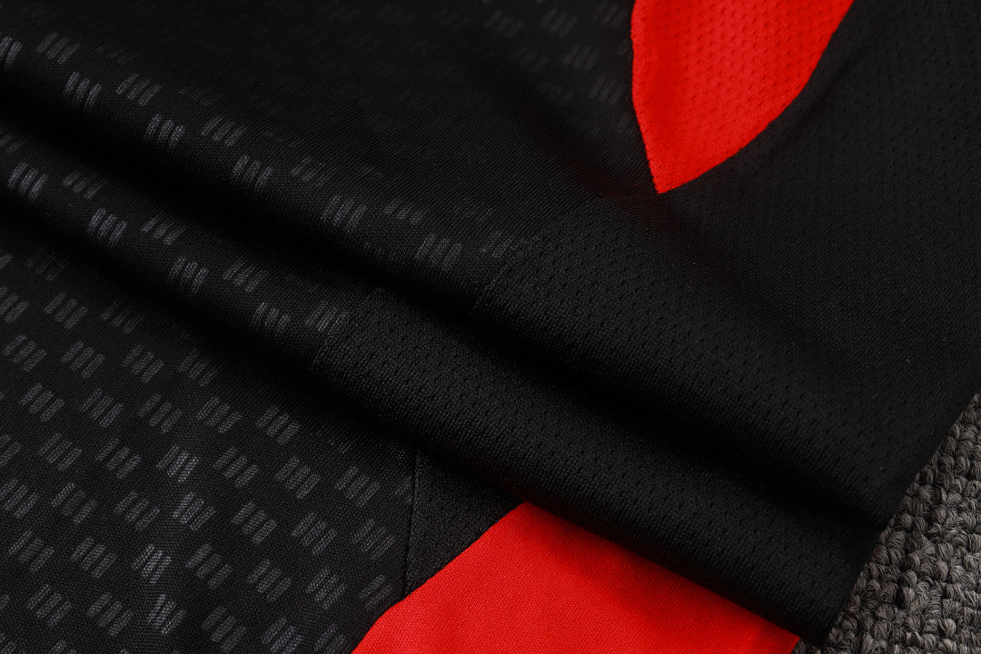 Kit Football Manchester Ensemble Training Sans Manches Noir