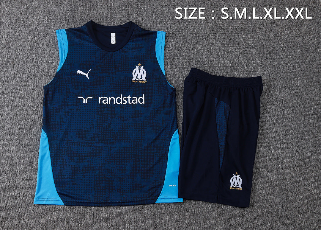 Kit Football Marseille Débardeur Training 2023/24