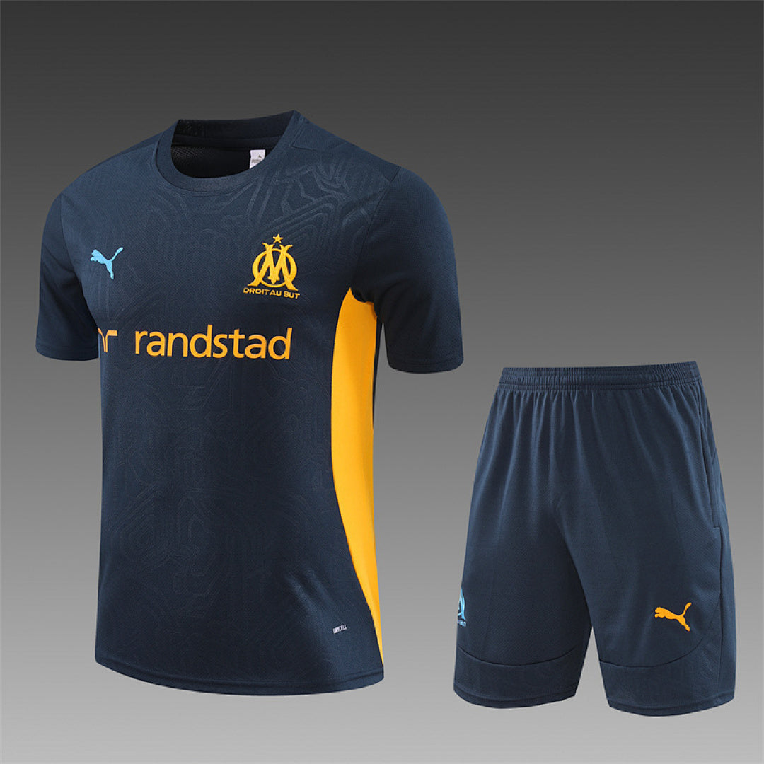 Kit football Marseille ensemble training 2024/25 - Bleu Roi