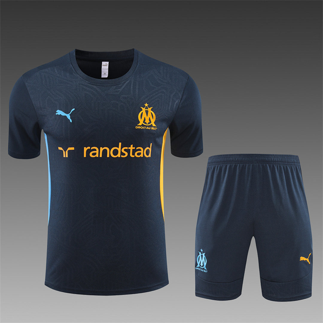 Kit football Marseille ensemble training 2024/25 - Bleu Roi
